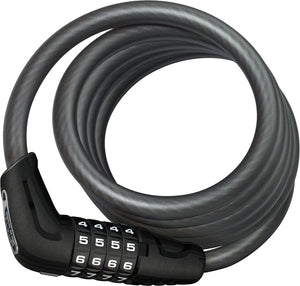 Abus Cable Locks ABUS Numero 5510C  Cable Lock -Combination 180cmx10mm With SR Selle Royal Mount BLK