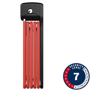 Abus Folding Locks Abus Bordo Lite 6055 Folding Lock Key 5mm 85cm  2.8' Red