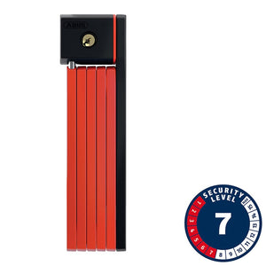 Abus Folding Locks Abus Bordo uGrip 5700 SH Folding Lock Key 80cm 2.6' 5mm Red