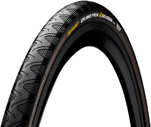 Continental Tires Continental Grand Prix 4-Season Tire - 700 x 28 Clincher Folding BLK Vectran Breaker DuraSkin