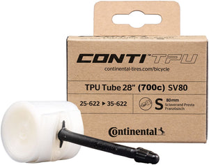 Continental Tube Continental TPU Tube - 700 x 25 - 35 / 29 x 1.0 - 1.4 80mm Presta Valve