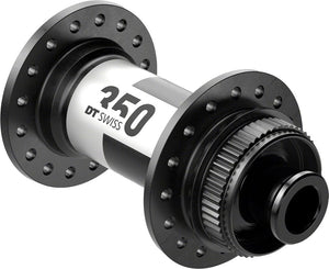 DT Swiss Front Hub DT Swiss 350 Front Hub - 12 x 100mm Center-Lock Black 28H