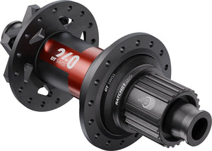 DT Swiss Hubs DT Swiss 240 DEG Rear Hub - 12 x 148mm 6-Bolt Micro Spline BLK/Red 32H DEG 90 DF