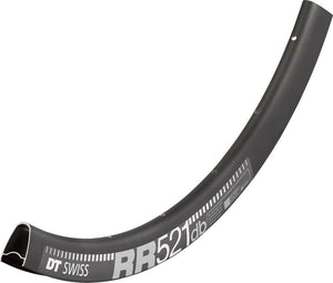 DT Swiss Rims 28H DT Swiss RR 521 Rims - 700C Disc Black