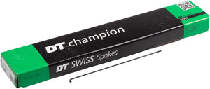 DT Swiss Spokes DT Swiss Champion Spoke: 2.0mm 252mm J-bend Black Box of 100