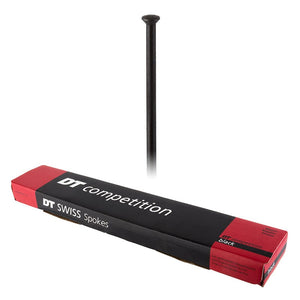 Dt swiss Spokes Dt swiss Competition Straight Pull Straight Pull 2.0/1.8/2.0 288mm Box of 100 Black No