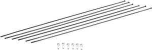 DT Swiss Spokes DT Swiss ER1600 DiCut 21 DB Spoke Kit: Front & Rear Black
