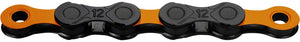 KMC Chains KMC DLC 12 Chain - 12-Speed 126 Links Black/Orange