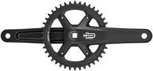 microSHIFT Cranksets and Arms 172.5Mm / 42T microSHIFT Sword BLK 1x Crankset - 9/10-Speed 110 Asym BCD JIS Square Taper Spindle Interface, Black