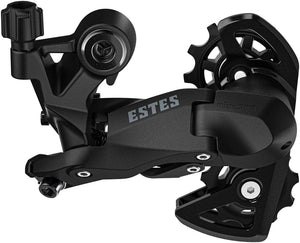 microSHIFT Rear Derailleurs microSHIFT Estes Rear Derailleur - 7/8/9-Speed Super Short Cage 28-32t Max Cog 11-14t Min Cog 21t Capacity BLK