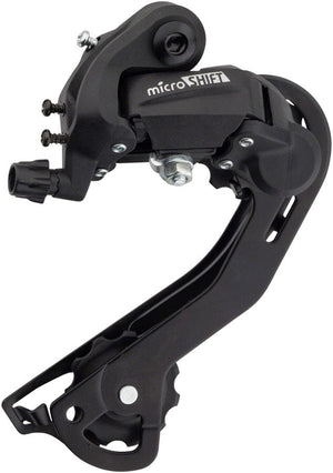microSHIFT Rear Derailleurs microSHIFT M21 Rear Derailleur - 67 Speed Long Cage Black