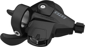microSHIFT Shifters microSHIFT Estes Thumb Tap Shifter - Left Double Optical Gear Indicator BLK