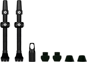 Muc-Off Tubeless Valves Muc-Off V2 Tubeless Valve Kit - Black 80mm Pair