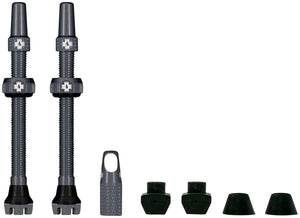 Muc-Off Tubeless Valves Muc-Off V2 Tubeless Valve Kit - Gray 60mm Pair