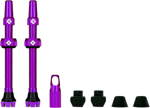 Muc-Off Tubeless Valves Muc-Off V2 Tubeless Valve Kit - Purple 44mm Pair