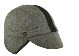 Ottawa Bike and Trail, LLC Hats Walz Wool 3-Panel Ear Flap Grey/Black Cap
