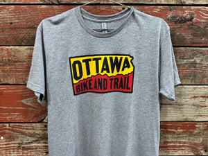 Ottawa Bike and Trail Shop Merch Heather Gray / X-Small Logo T-Shirt Short Sleeve Unisex