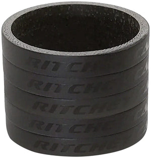 Ritchey Headset Spacers Ritchey WCS Carbon Headset Spacers 1-1/8 5mm Black 5-pack