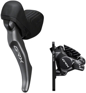 Shimano Brake/Shift Lever - Drop Bar Shimano GRX BL-RX820 Brake Lever BR-RX820 Hydraulic Disc Brake Caliper - Left/Front Flat Mount Caliper