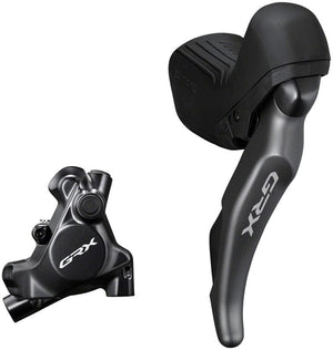Shimano Brake/Shift Lever - Drop Bar Shimano GRX ST-RX820 Shift/Brake Lever BR-RX820 Hyd Disc Brake Caliper - Right/Rear 12-Speed Flat Mount Caliper For 25mm Mount