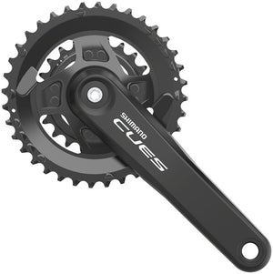 Shimano Cranksets and Arms 170Mm / 36/22T Shimano CUES FC-U4000-2 Crankset - 9/10/11-Speed, Riveted Square Taper JIS Spindle Interface, Black
