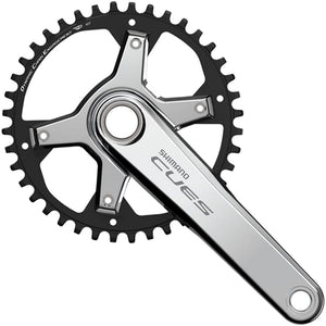 Shimano Cranksets and Arms Shimano CUES FC-U6030-1 Crankset - 170mm 9/10/11-Speed 40t Asymmetric 110 BCD Silver