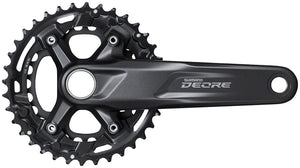 Shimano Cranksets and Arms Shimano Deore FC-M5100-B2 Crankset - 170mm 11-Speed 36/26t 96/64 BCD Hollowtech II Spindle Interface BLK