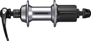 Shimano Hubs 36H / Silver Shimano FH-RS400 Rear Hub - QR x 130mm Rim Brake HG 11 Road