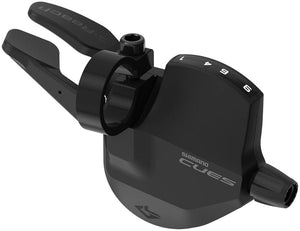 Shimano Shifters Shimano CUES SL-U4050-9R Short Reach Shifter - Right 9-Speed Rapidfire Plus Optical Gear Display BLK