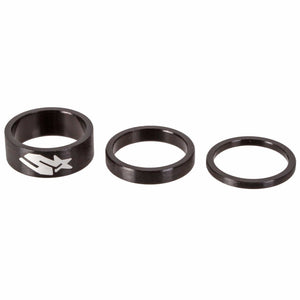 Spank Headset Spacers Black Spank Headset Spacer Kit - 3/6/12mm Set