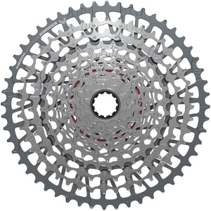 SRAM Cassettes and Cogs Silver SRAM GX Eagle T-Type XS-1275 Cassette - 12-Speed, 10-52t, For XD Driver