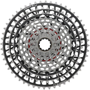 SRAM Cassettes and Cogs SRAM XX SL Eagle T-Type XS-1299 Cassette - 12-Speed 10-52t For XD Driver Silver/BLK