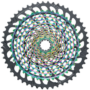SRAM Cassettes and Cogs SRAM XX1 Eagle XG-1299 Cassette - 12-Speed 10-52t Rainbow For XD Driver Body
