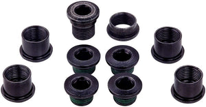 SRAM Chainring Bolts and Hardware SRAM 5-Arm Hidden Bolt Road Crank Chain Ring Bolt Kit 1x Crankset Steel BLK