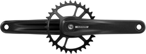 SRAM Cranksets and Arms SRAM S100 Eagle Crankset - 175mm 32t Steel Chainring Aluminum Crankarms For Powerspine Bottom Bracket BLK 52mm Chainline B1