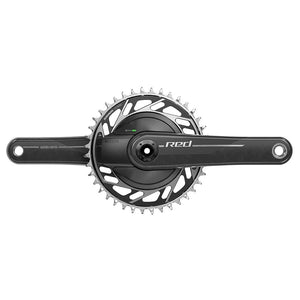SRAM Power Meter Cranksets SRAM Red AXS 1x XPLR Power Meter E1 Power Meter Crankset Speed: 12/13 Spindle: 28.99mm BCD: Thread Mount 42 DUB 165mm Black Road Disc