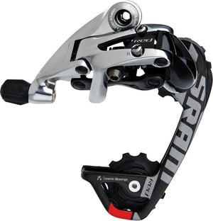SRAM Rear Derailleurs Medium Cage SRAM Red WiFli Rear Derailleur - 10 Speed, Black/Silver