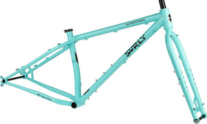 Surly Fat Bike Frame Surly Ice Cream Truck Fat Bike Frameset - 26" Steel Safety Mask Blue Small