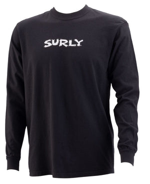 Surly Shirts Surly Scratchy Logo Long Sleeve T-Shirt - Unisex Black Medium