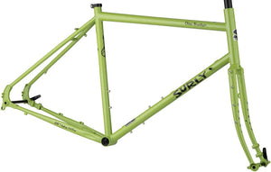 Surly Touring Frame 56Cm Surly Disc Trucker Frameset - 700c, Steel, Pea Lime Soup
