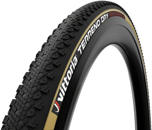 Vittoria Tires Vittoria Terreno Dry Tire - 700 x 47 Tubeless Folding Black/Tan 1C G2.0
