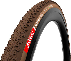 Vittoria Tires Vittoria Terreno Pro T30 Fine Loose Tire - 700 x 35 Tubeless Folding BLK/Brown Eco Gravel Race