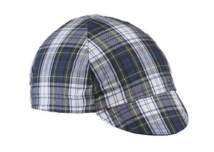 Waltz Hats and Caps Waltz Green/Blue Plaid Cycling Cap