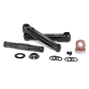 We The People BMX Cranksets 165Mm We The People Logic Crankset Spindle: 22mm, Black, BMX Set