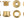 Wolf Tooth Chainring Bolts and Hardware Set/4 / Gold Wolf Tooth 1x Chainring Bolt Set - 6mm Dual Hex Fittings
