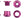 Wolf Tooth Chainring Bolts and Hardware Set/4 / Purple Wolf Tooth 1x Chainring Bolt Set - 6mm Dual Hex Fittings