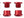 Wolf Tooth Chainring Bolts and Hardware Set/4 / Red Wolf Tooth 1x Chainring Bolt Set - 6mm Dual Hex Fittings