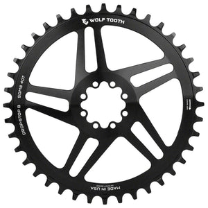 Wolf Tooth Chainrings Wolf Tooth Direct Mount Chainring - 40t SRAM Direct Mount Drop-Stop B For SRAM 8-Bolt Cranksets 6mm Offset BLK