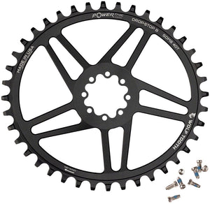 Wolf Tooth Chainrings Wolf Tooth Elliptical Direct Mount Chainring - 40t SRAM Direct Mount Drop-Stop B For SRAM 8-Bolt Cranksets 6mm Offset BLK