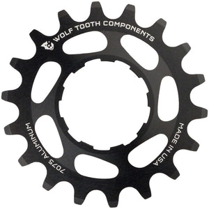 Wolf Tooth Freehubs Wolf Tooth Single Speed Aluminum Cog - 20t Compatible 3/32" Chains BLK